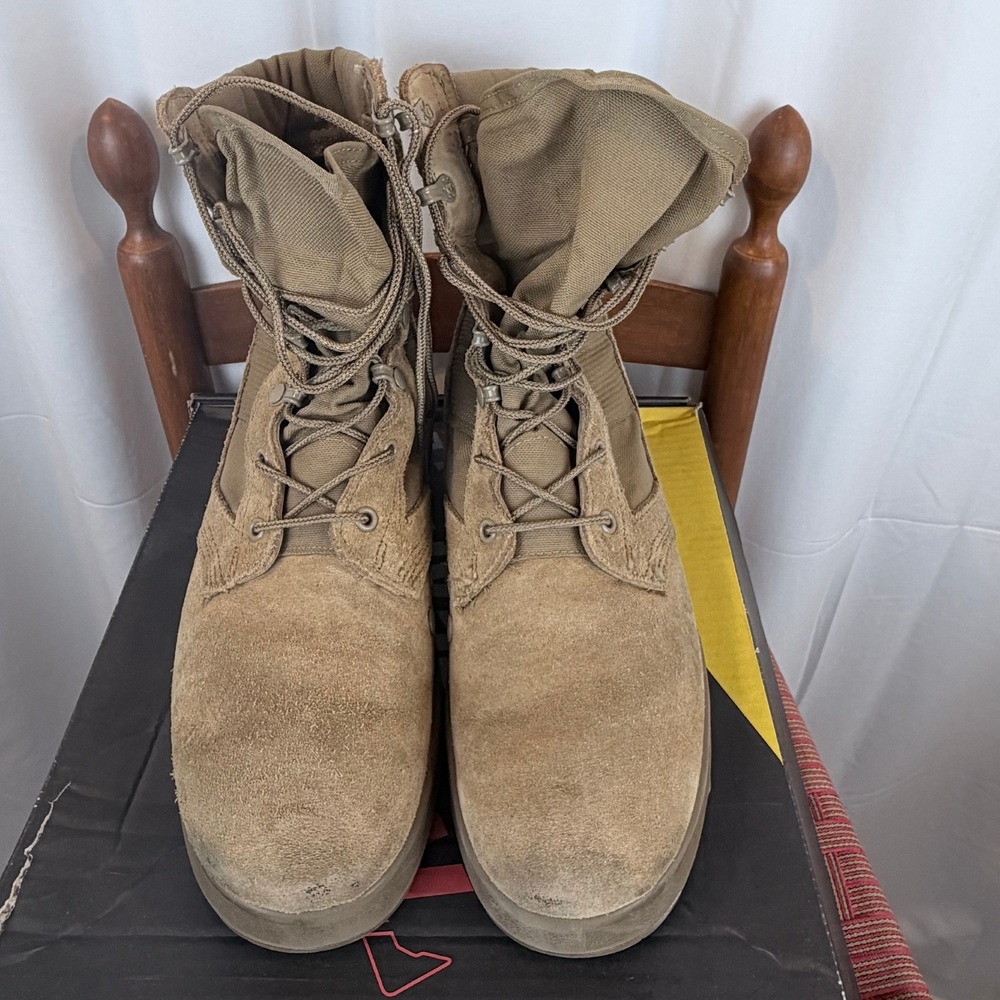Belleville Tactical Research TR106 Coyote Combat Boots Men's 10.5R Vibram USA - Picture 2 of 9